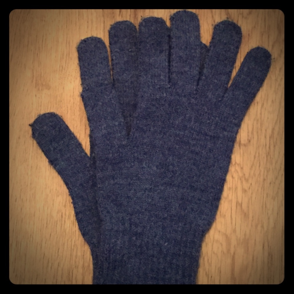 American Apparel blue unisex gloves